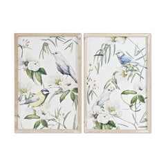 Maal DKD Home Decor Linnud (2 Ühikut) (40 x 2 x 60 cm) hind ja info | Seinapildid | hansapost.ee