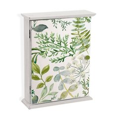 Декоративный шкафчик Versa Lime Leaves ключи Деревянный MDF (6,5 x 26 x 20 cm) цена и информация | Сейфы | hansapost.ee