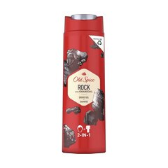 Kaks ühes geel ja šampoon Old Spice Rock With Charcoal (400 ml) hind ja info | Šampoonid | hansapost.ee