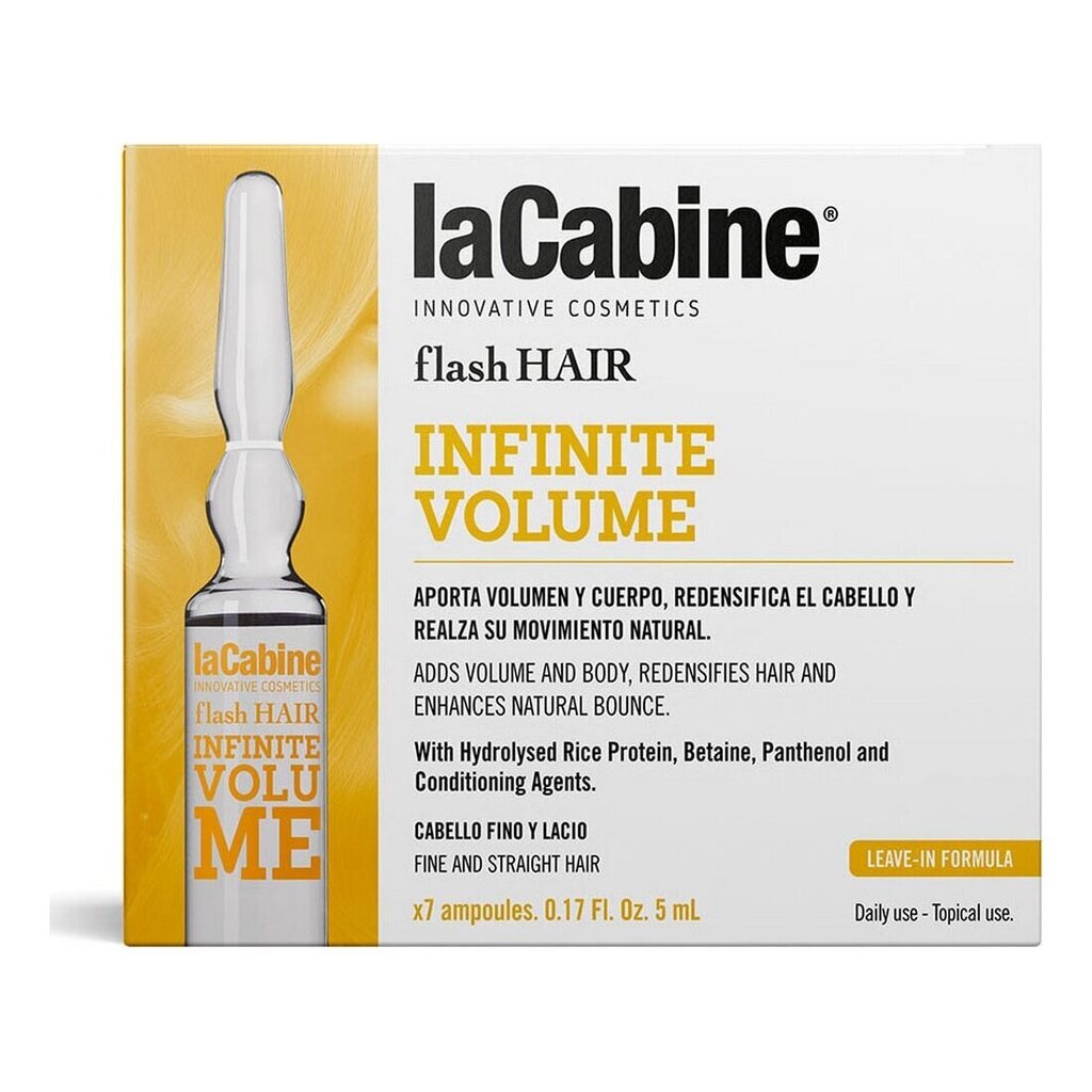 Ampullid laCabine Flash Hair Kohendav (7 pcs) цена и информация | Juuksemaskid, õlid ja seerumid | hansapost.ee