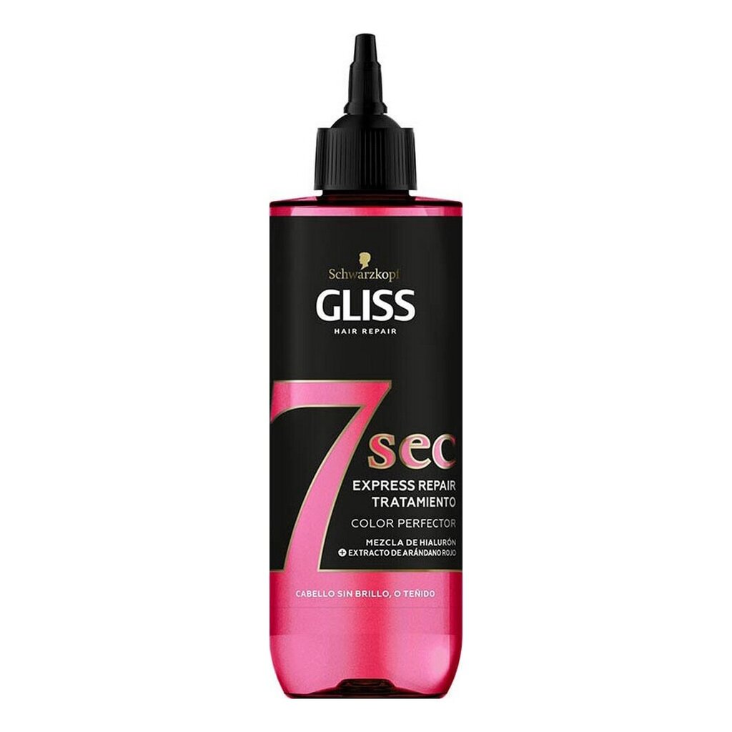 Taastav juuksemask Schwarzkopf Gliss 7 Sec Color Perfector (200 ml) hind ja info | Juuksemaskid, õlid ja seerumid | hansapost.ee