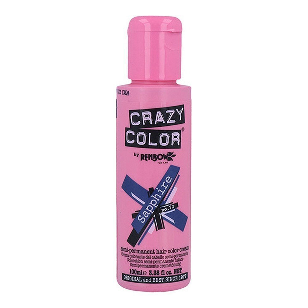 Poolpüsiv Toon Safiro Crazy Color Nº 72 (100 ml) hind ja info | Juuksevärvid | hansapost.ee