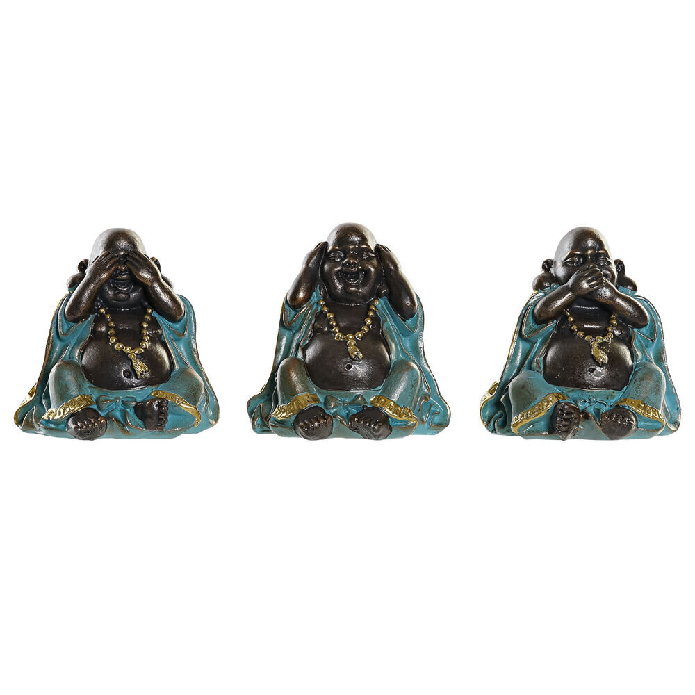 Dekoratiivkuju DKD Home Decor vaik buddha (3 pcs) (7.5 x 6 x 8 cm) цена и информация | Aiakujundus ja aiakaunistused | hansapost.ee