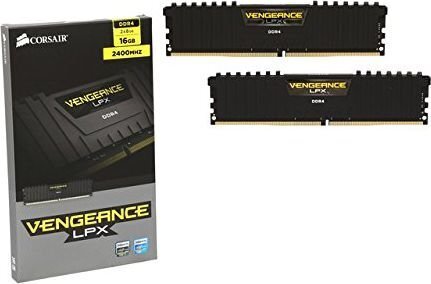 Operatiivmälu Corsair Vengeance LPX 16GB 2400MHz DDR4 CL14 KIT OF 2 CMK16GX4M2A2400C14 hind ja info | Operatiivmälu | hansapost.ee