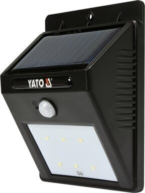 Seinale paigaldatav päikesepaneeli ja liikumisanduriga välivalgusti 6 SMD LED Yato (YT-81856) hind ja info | Aiavalgustid ja õuevalgustid | hansapost.ee