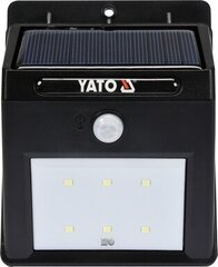 Настенный светильник с солнечной батареей и датчиком движения 6 SMD LED Yato (YT-81856) цена и информация | Уличные светильники | hansapost.ee