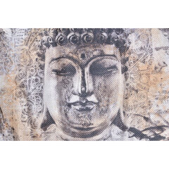Padi DKD Home Decor Pruun Buddha Polüester Alumiinium Idamaine (45 x 10 x 45 cm) (2 Ühikut) hind ja info | Padjakatted ja dekoratiivpadjad | hansapost.ee