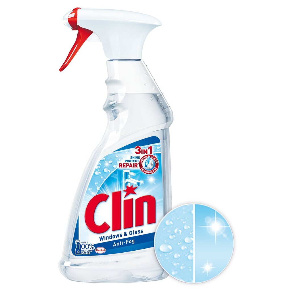 Aknapesuvahend CLIN Anti-Fog pihustiga 500 ml hind ja info | Puhastusvahendid | hansapost.ee