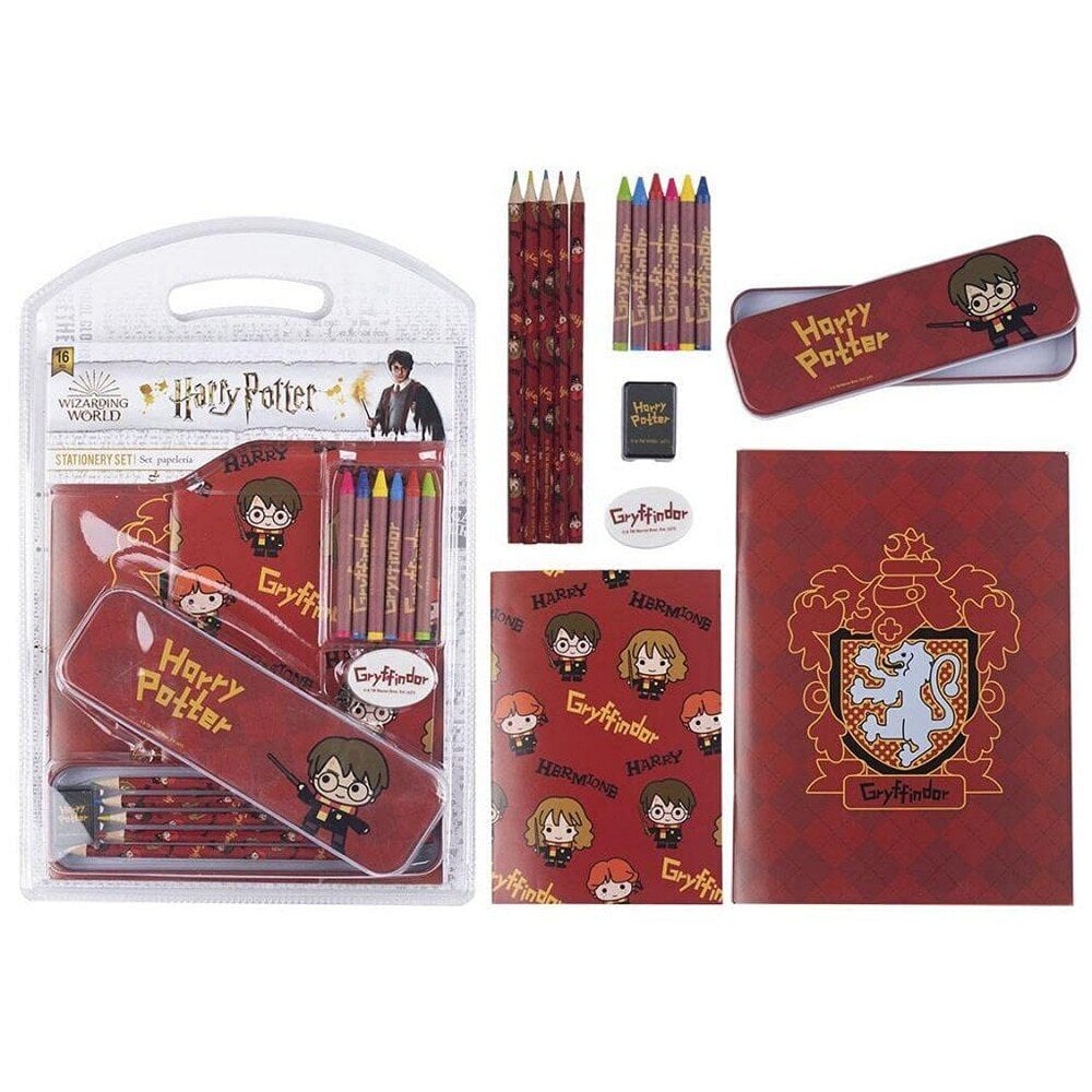 Kontoritarvete Komplekt Harry Potter 16 Tükid, osad Punane hind ja info | Kirjatarvikud | hansapost.ee