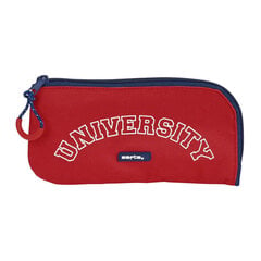 Koolikott Safta University Punane Meresinine (23 x 11 x 1 cm) price and information | Stationery supplies | hansapost.ee