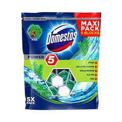 Domestos WC puhastusvahend - värskendaja Power Maxi, 5x55g hind ja info | Puhastusvahendid | hansapost.ee