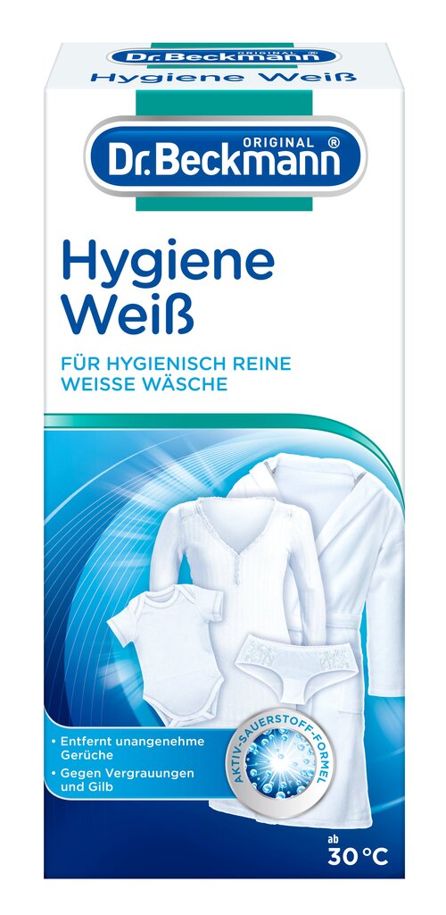 Hügieeniline valgendaja Hygiene White Dr. Beckmann 500g hind ja info | Pesuvahendid | hansapost.ee