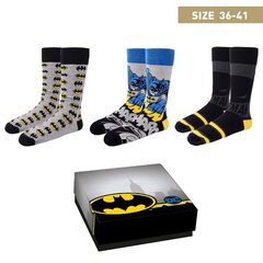 Носки Batman 3 пары, один размер (36-41) цена и информация | Мужские носки | hansapost.ee