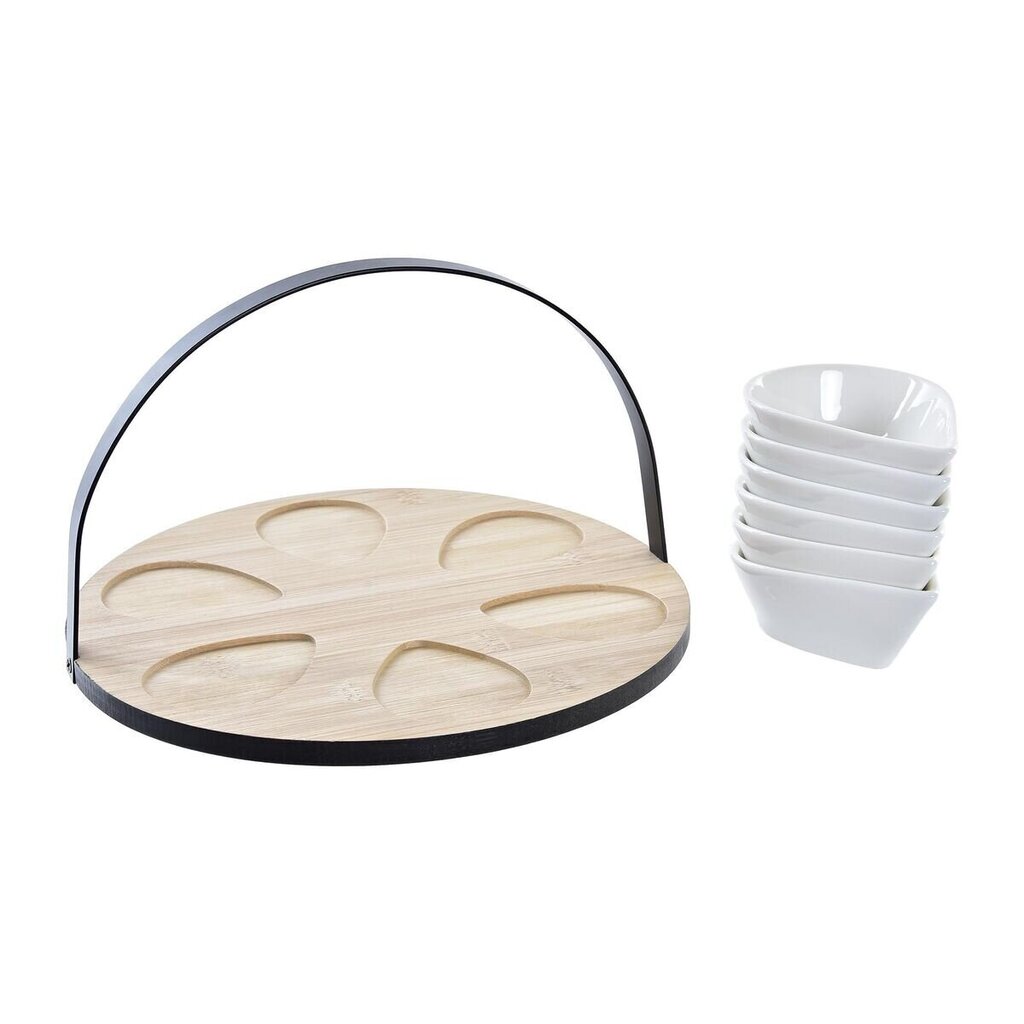 Set za Predjelo DKD Home Decor Metall Bambus Keraamika Loft (7 Tükid, osad) (25 x 25 x 14 cm) hind ja info | Lauanõud ja nõude komplektid | hansapost.ee