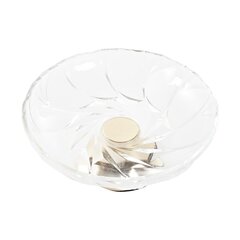 Поднос DKD Home Decor Стеклянный Позолоченный Металл Прозрачный (25 x 25 x 11 cm) цена и информация | Посуда, тарелки, обеденные сервизы | hansapost.ee