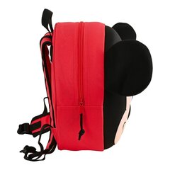 Детский рюкзак 3D Mickey Mouse Clubhouse, красный / чёрный (31 x 31 x 10 cм) цена и информация | Mickey Mouse Товары для школы | hansapost.ee