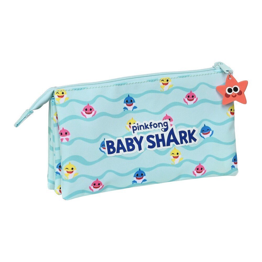 Koolikott Baby Shark Beach day kollane helesinine (22 x 12 x 3 cm) hind ja info | Pinalid | hansapost.ee