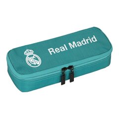 Koolikott Real Madrid valge türkiis-roheline (22 x 5 x 8 cm) цена и информация | Пеналы | hansapost.ee