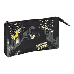 Koolikott Batman Hero Must (22 x 12 x 3 cm) цена и информация | Пеналы | hansapost.ee