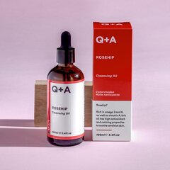 Очищающее масло Q+A Rosehip, 100 мл цена и информация | Сыворотки для лица, масла | hansapost.ee