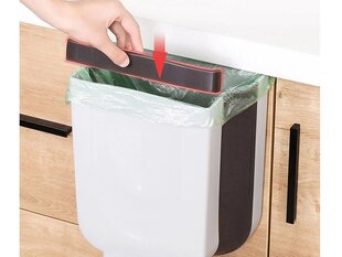 Складная корзина для биоотходов, подвешенная на шкаф цена и информация | Мусорные баки | hansapost.ee
