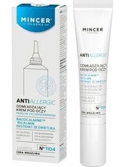 Noorendav silmakreem Mincer Pharma Antiallergic No.1104 15 ml цена и информация | Сыворотки, кремы для век | hansapost.ee