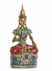 Dekoratiivkuju DKD Home Decor Kuldne Buddha Vaik (13 x 7 x 27 cm) hind ja info | Sisustuselemendid | hansapost.ee