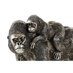 Dekoratiivkuju DKD Home Decor Hõbedane Kuldne Vaik Gorilla (20 x 11,5 x 16,5 cm) (2 Ühikut) hind ja info | Sisustuselemendid | hansapost.ee