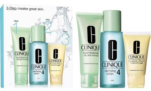 Komplekt Clinique 3 Step Skin Care System 4 hind ja info | Näopuhastusvahendid | hansapost.ee