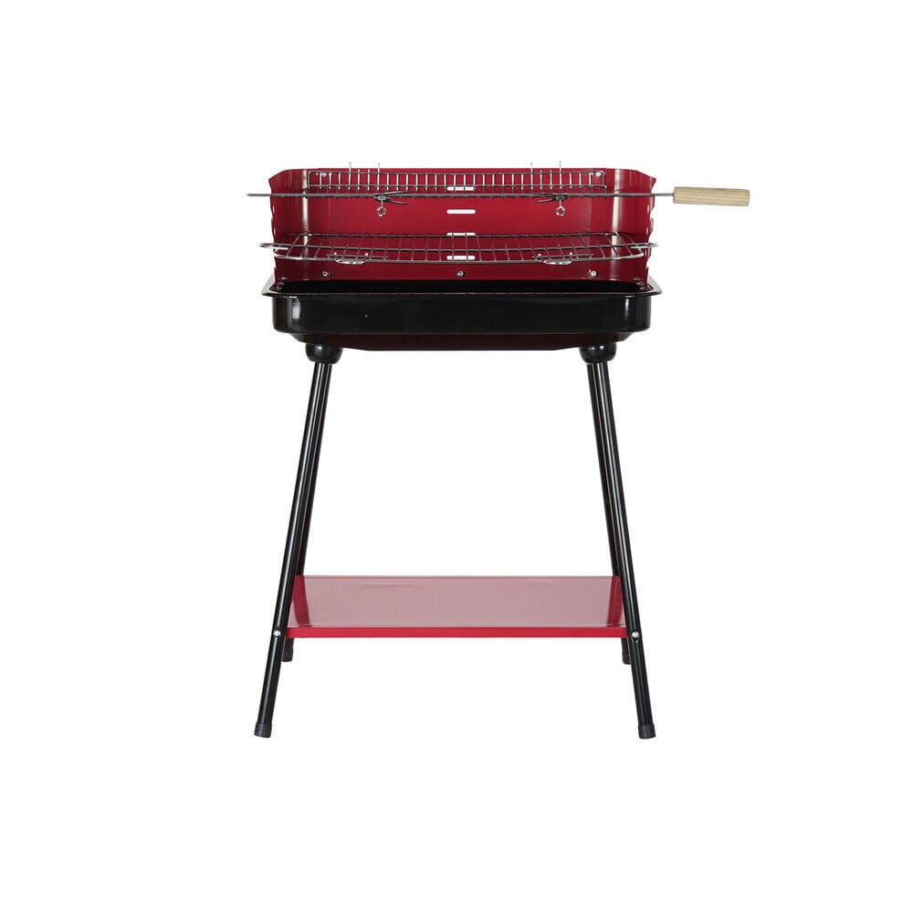 Jalgadega Söegrill DKD Home Decor Punane Teras (53 x 37 x 80 cm) hind ja info | Grillid | hansapost.ee