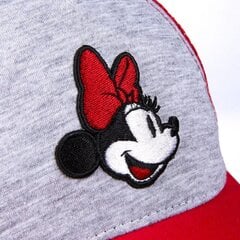 Laste nokamüts Minnie Mouse punane hall (53 cm) hind ja info | Mütsid, sallid, kindad tüdrukutele | hansapost.ee