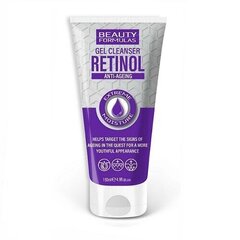 Näopuhastusgeel Beauty Formulas Retinol Anti-Ageing, 150 ml hind ja info | Beauty Formulas Parfüümid, lõhnad ja kosmeetika | hansapost.ee