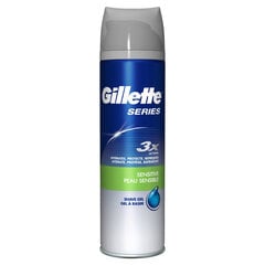 Гель для бритья Gillette Series Sensitive Gillette (200 мл) цена и информация | Средства для бритья и косметика | hansapost.ee