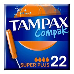 Тампоны Tampax Plius Compak цена и информация | Тампоны, гигиенические прокладки для критических дней, ежедневные прокладки | hansapost.ee
