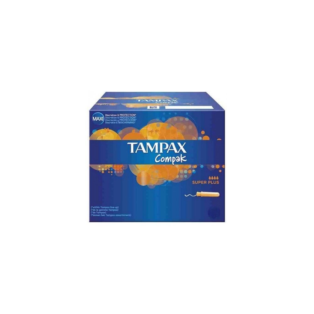 Super Plus tampoon Tampax Compak 18 Ühikut цена и информация | Tampoonid, hügieenisidemed ja menstruaalanumad | hansapost.ee