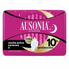 Öösidemed Ausonia Extra (8 uds) hind ja info | Tampoonid, hügieenisidemed ja menstruaalanumad | hansapost.ee