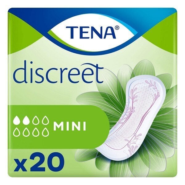 Uriinipidamatuse hügieeniside Discreet Mini Tena (12 uds) цена и информация | Tampoonid, hügieenisidemed ja menstruaalanumad | hansapost.ee