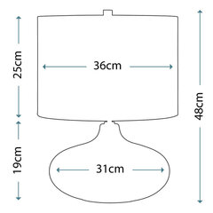 Lauavalgusti Elstead Lighting Laguna LAGUNA-TL-SM hind ja info | Laualambid | hansapost.ee