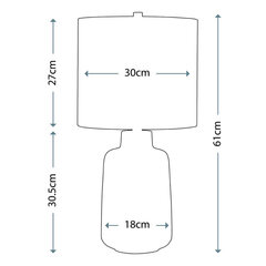 Настольная лампа Elstead Lighting Bacari BACARI-TL-SM цена и информация | Настольные лампы | hansapost.ee