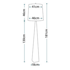 Põrandavalgusti Elstead Lighting Ascent ASCENT-FL-WHT hind ja info | Põrandalambid | hansapost.ee