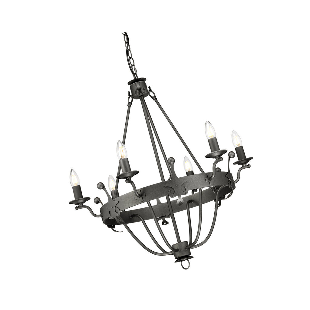 Rippvalgusti Elstead Lighting Windsor graphite WINDSOR6-GR hind ja info | Rippvalgustid | hansapost.ee