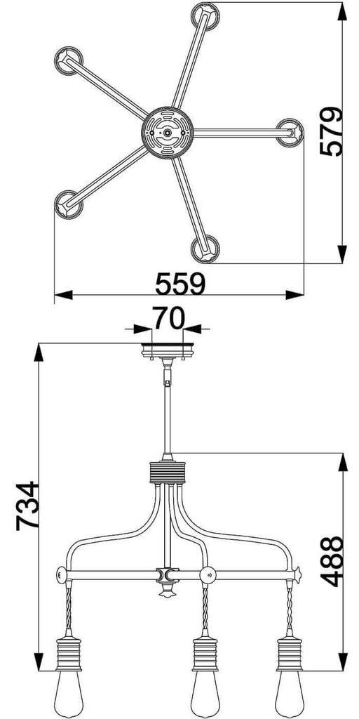 Rippvalgusti Elstead Lighting Douille DOUILLE5-AB hind ja info | Rippvalgustid | hansapost.ee