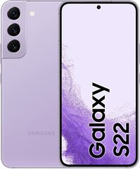 Samsung Galaxy S22 5G 8/128GB SM-S901BLVDEUB Purple цена и информация | Мобильные телефоны | hansapost.ee