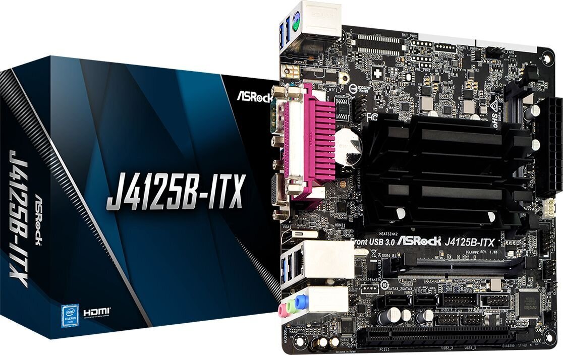 ASRock J4125B-ITX, Mini ITX, DDR4 (90-MXBCH0-A0UAYZ) hind ja info | Emaplaadid | hansapost.ee