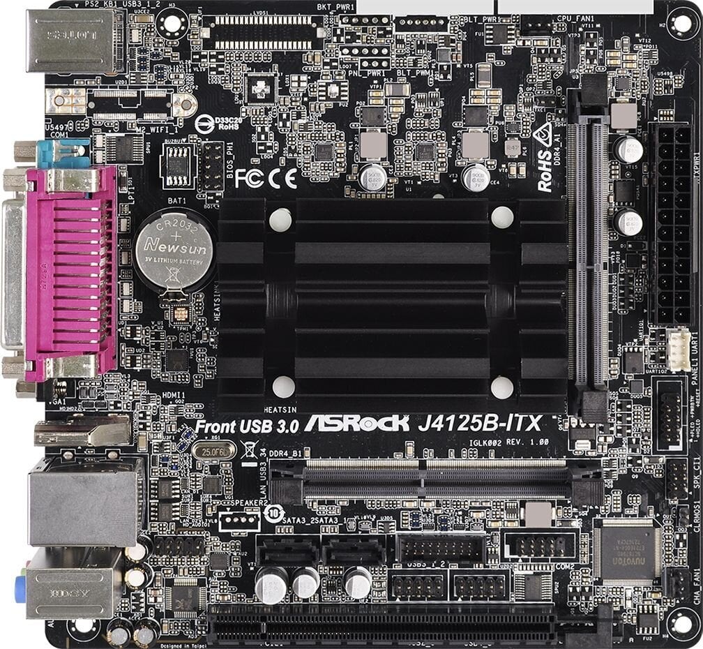 ASRock J4125B-ITX, Mini ITX, DDR4 (90-MXBCH0-A0UAYZ) hind ja info | Emaplaadid | hansapost.ee