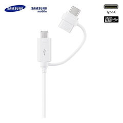 Samsung EP-DG930DWE USB 2in1 Cable Type-C & Micro USB Кабель данных и заряда 1.5m Белый (OEM) цена и информация | Кабели для телефонов | hansapost.ee