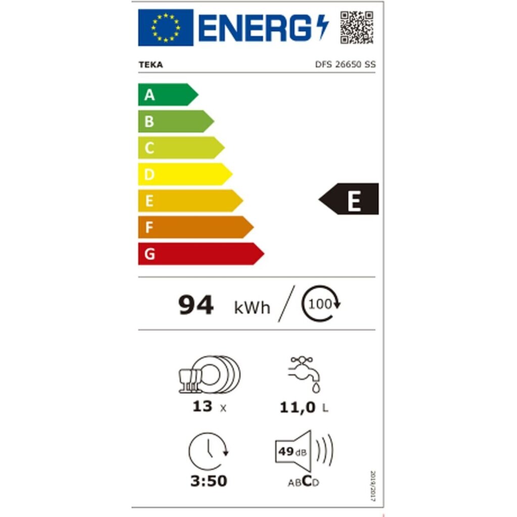 TEKA DFS 26650 SS цена и информация | Nõudepesumasinad | hansapost.ee