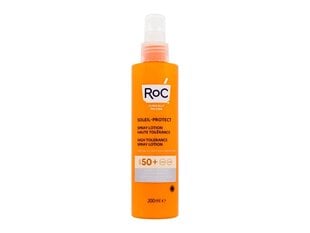 RoC Soleil-Protect High Tolerance Spray Lotion SPF50 + - Waterproof Sunscreen Spray 200ml цена и информация | Кремы от загара | hansapost.ee