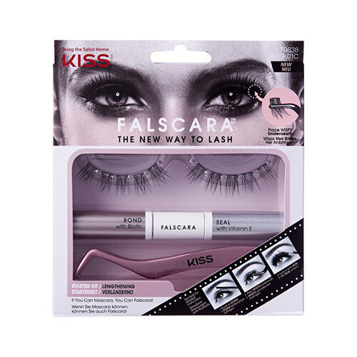 Kiss My Face Falscara Eyelash Starter Kit - Kit for applying false eyelashes цена и информация | Kunstripsmed, ripsmeliim ja ripsmekoolutajad | hansapost.ee