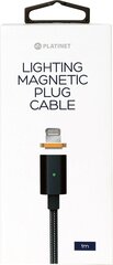 Platinet кабель Lightning 1м магнитный usb 2.0 (PUCMPIP1) цена и информация | Кабели и провода | hansapost.ee